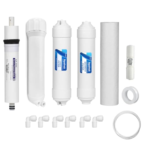 Image of Universal RO Spare Maintenance Kit with Membrane | Suitable for All Water Purifiers | White Water Purifier with RO Technology for Home (Service Kit)