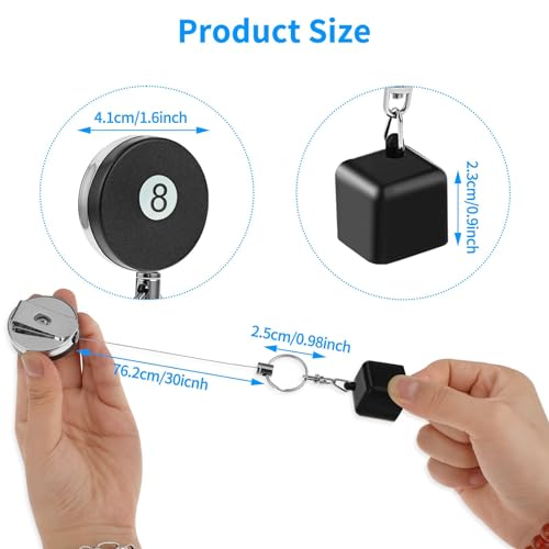 Ieron 2 Pcs Thinp Billiard Cue Chalk, Holder Retractable Snooker Chalk Bag Retractable Pool Chalk - Image 3