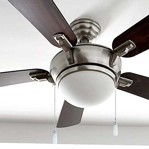 Image of 2Pcs Ceiling Fan Pull Chains Glow in The Dark | 14inch Beaded Chain Pulls Extender with Connector, Decorative Fluorescent String Extension Charm Ornaments for Fan&Lamp