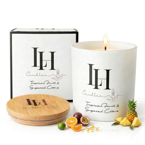 LH Tropical Fruit and Sugared Citrus Scented Candle – Non-Toxic