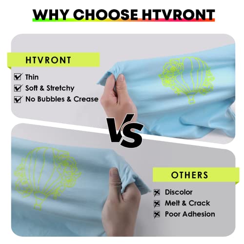 image for HTVRONT HTV Vinyl Rolls Heat Transfer Vinyl - 12