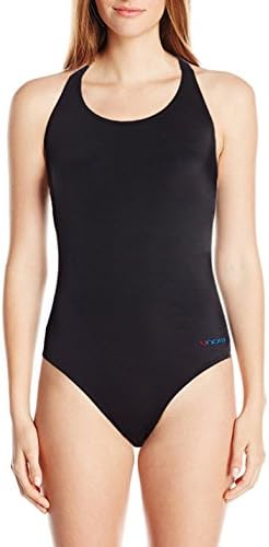 UNOW Women Pro Training Racerback Slimming One Piece Swimsuit (Black,S)