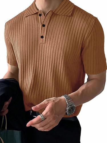 Image of Noble Monk Relax Fit |Textured| Lycra | Polo Neck T-Shirt