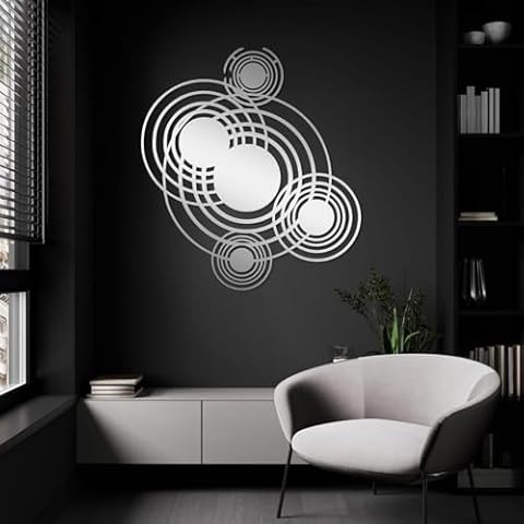 Idadey Modern Circle Wall Decor Cover
