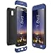 Produktbild CaseFun Hülle für Samsung Galaxy S7 3 in 1 Handyhülle 360 Grad Full Body Schutz Schutzhülle Anti-Kratzer Bumper Hardcase Blau Schwarz