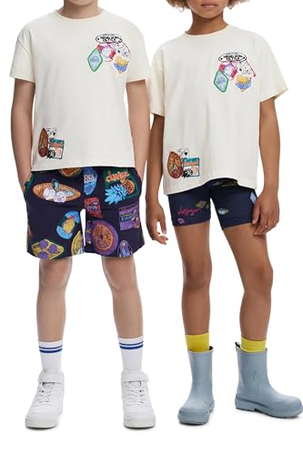 Desigual TS_Making World Better T-Shirt, Blanco, 14 años Boy