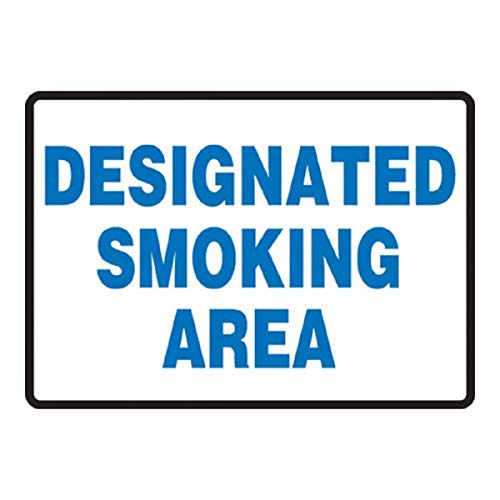 Panneau zone fumeur Accuform pour stopper le tabagisme sauvage