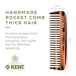 Kent 93T Mini Beard Comb for Men - Wide Tooth Comb Ideal for Mustache and Beard Grooming, Perfect For Facial Hair Care, A Small Pocket Travel Essential, Detangling Aid - Image 2
