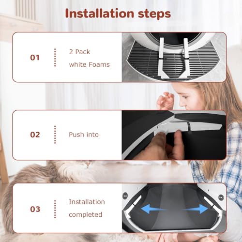 Chanvoo Kit de substituição de areia para gatos antiderramamento compatível com caixa de areia Els P