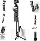 osmo pocket setup 【Double système de fixation rapide Uka et Arca-Swiss】Doté d'une interface à vis standard 1/4, compatible avec les systèmes de fixation rapide Uka et Arca-Swiss, le trépied pour appareil photo se verrouille de manière stable avec la poignée du DJI OSMO POCKET 3, évitant ainsi les risques liés aux adaptateurs traditionnels et répondant à tous vos besoins en matière de prises de vue.