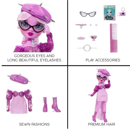Rainbow High Shadow High Series 3, Lavender, Purple Fashion Doll, Fashionable Outfit, Extra Long Hair - Image 4