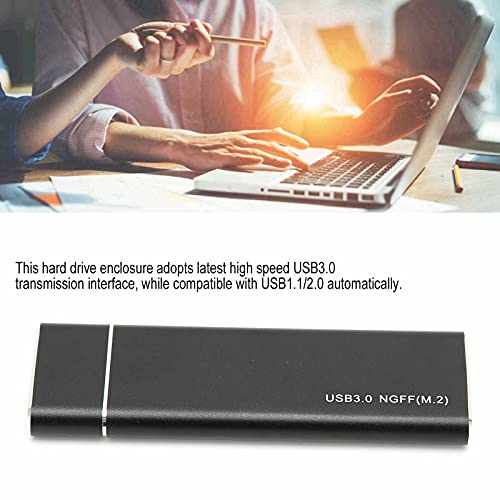 Carcasa externa M.2 NGFF a USB 3.0 para SSD, aluminio miniatura 3