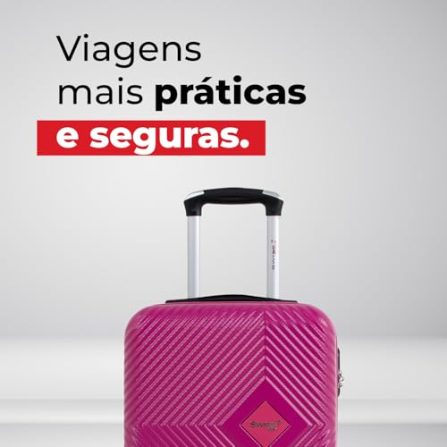 Swiss Move, Mala de Viagem, Zug, De Bordo, Pequena, 4 Rodas - Pink