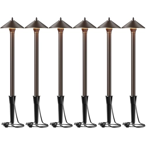 Malibu Low Voltage Pathway Lights, 10W Pro Style Halogen Landscape Lighting, 6Pack 2700K Warm White...