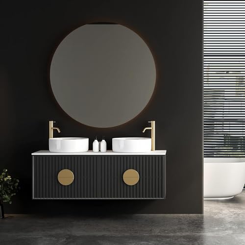 Image of HOME13 Matte Wallpaper Peel & Stick Contact Paper Decorative Self Adhesive Vinyl Wallpaper for Kitchen Cabinet Furniture Countertop Waterproof (24inches By 360inches, Black Matte Wallpaper)