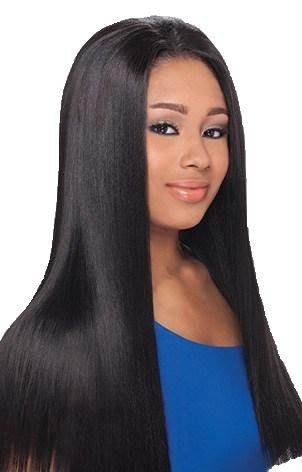 MilkyWay Que COS SOFT YAKY 16'' - Human Hair MasterMix Weave Extension #1 Jet Black