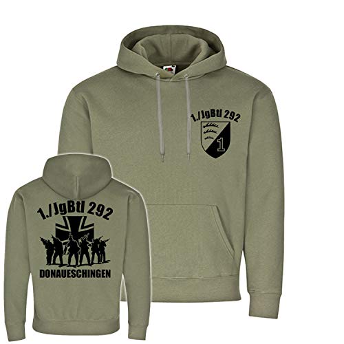 Chasseur de bataillon armoiries 1 JgBtl 292 t-shirt vert aux finitions haut de gamme