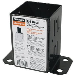10 Pack Simpson Strong Tie FPBB44 E-Z Base 4x4 Post Base with Black Finish