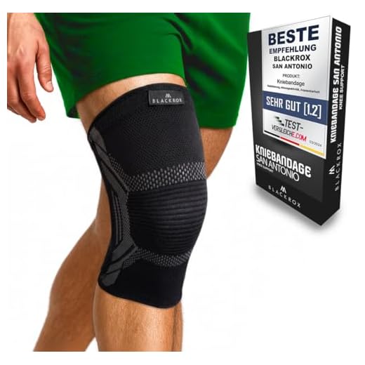 BLACKROX Kniebandage Vergleichssieger,Knieschoner, Kniestütze, Damen & Herren, Kompressions Bandage, Sportkniebandage, Sport,Fußball,Joggen atmungsaktiv,vorbeugend sportlichen Belastungen (S)