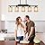 Dining Room Light Fixture/Chandelier Over Table, 5-Light Kitchen Island Lighting Hanging for Farmhouse Matte Black Linear Chandeliers Rustic Solid Wood Ceiling Pendant Light Fixture Linen Shade