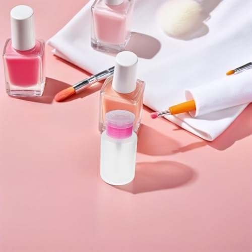 Flacons pompe à pression rechargeables pour ongles et soin