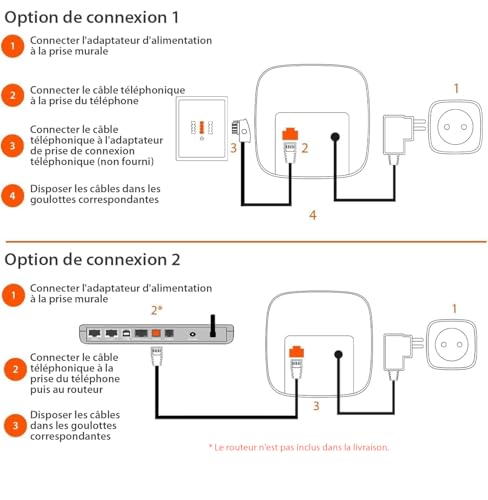 Téléphone DECT avec blocage d'appels Gigaset Pure 220 compatible aide auditive