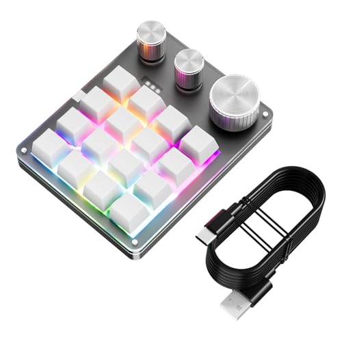 Clavier macro programmable mécanique résolvant le manque de touches pour les raccourcis PC