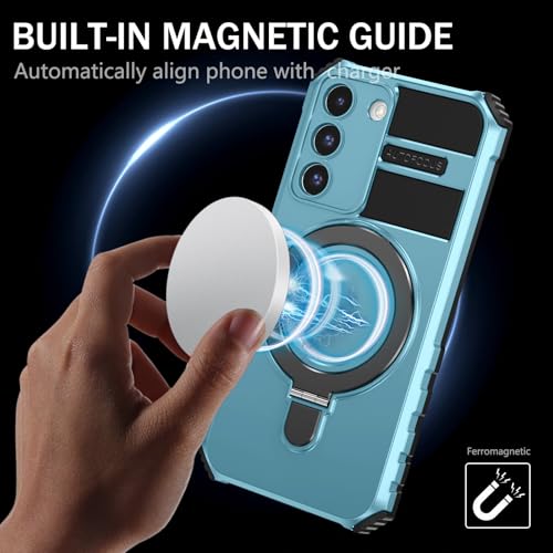 Coque Samsung S22 antichoc ultra robuste à support magnétique épuré