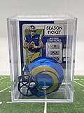 NEW 2020 Los Angeles Rams NFL Helmet Shadowbox w/Matthew Stafford card