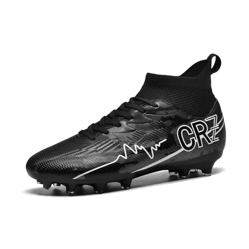 Image of Soccer Cleats for Mens Womens Indoor Turf Soccer Shoes Youth AG TF Training Football Boots Unisex