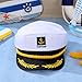 BESTOYARD Gorra capitán Adulto Yate Barco Navegante Capitán Traje Sombrero Cap Marina...