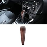 NO LOGO LSB-Schaltknauf, 1pc ABS Schaltknauf-Kopf-Abdeckung Trim for BWM 1 Series 3 Series X1 E90 E92 E93 E87 2005-12 (Farbe : Pine Texture)