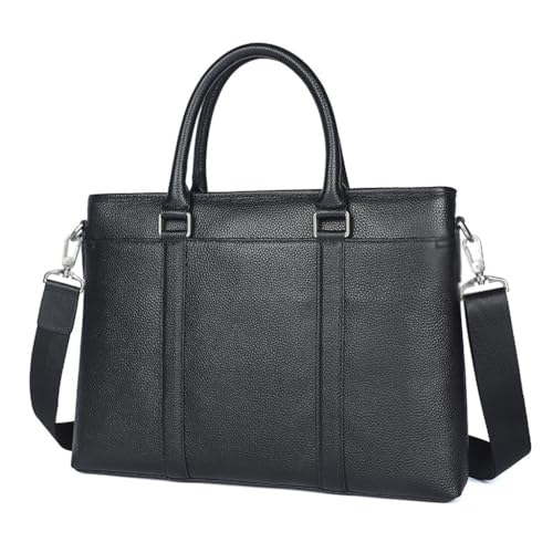 HBJWOV Men's leather briefcase, handbag, fashionable computer bag, trendy business handbag, men's bag4