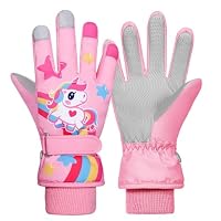 Gants Ski Enfant Mitaines Imperméables Chaudes - Lapin, Requin, Girafe Pour Fille Et Garçon 2-9 Ans
