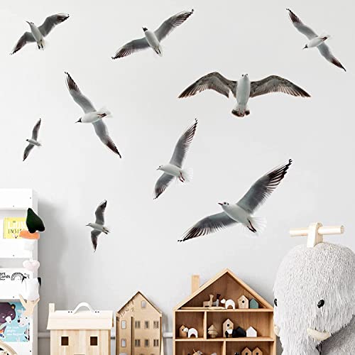 Vinilos Decorativos 3D Gaviotas Adhesivas de Pared miniatura 4