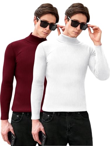 Image of Men's Stylish Turtle Neck Sweater| Winter Turtle Neck Sweatshirt for Men|High Neck Pullover Full Sleeve Winter (Sweater) for Men|