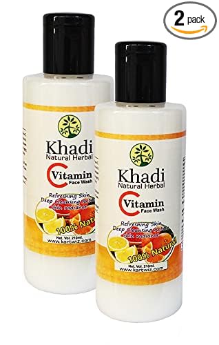 Kartwiz Brightening Vitamin C Foaming Face Wash For Deep Cleansing |No Parabens, Sulphate, Silicones & Color 210ml || Pack of 2