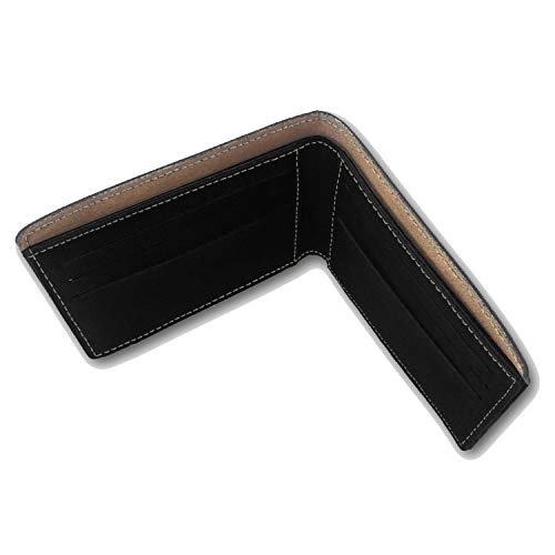 Lasergram Bi-Fold Wallet, Hawaiian Sea Turtle, Personalized Engraving Included (Black With Silver) #TOP2