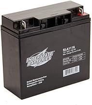 Interstate Batteries 12V 18AH Sealed Lead Acid (SLA) Battery (AGM) - Nut and Bolt Terminals (SLA1116)