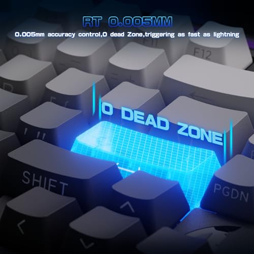 Image of xATTACK SHARK R85 HE Rapid Trigger Keyboard Magnetic Switch with Custom Lightbox, 75% Wired Mechanical Keyboard, 8KHz Polling Rate, 0.005mm RT Accuracy, Support RT /Snap Tap /DKS /MT /TGL (Moonlit Night)