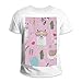 Produktbild Kurzarm,T-Shirt,Cartoon Kamelpflanze Lama,Baumwoll-T-Shirt für Männer und Frauen