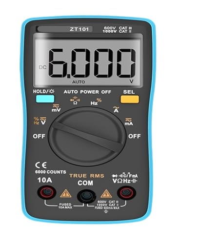 Multimètre numérique ampèremètre AC/DC voltmètre ZT101 avec capteur température diode