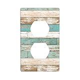 Wood Duplex Outlet Cover Wall Plates Decorate Outlet Covers For Electrical Outlets Switch Plate Deco