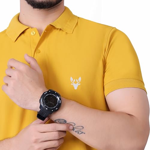 Image of Men's Premium Polo T-Shirt | Classic Collar | Smooth Finish | Half Sleeve Casual Wear (XS to 3XL)