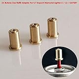 dupont feuerzeug gold gebraucht Menge: 1 Satz 3 Stück BAAQII 3 Stück Messing Gas Refill Adapter für S.T Dupont Memorial Leichter DIY Repair Kit