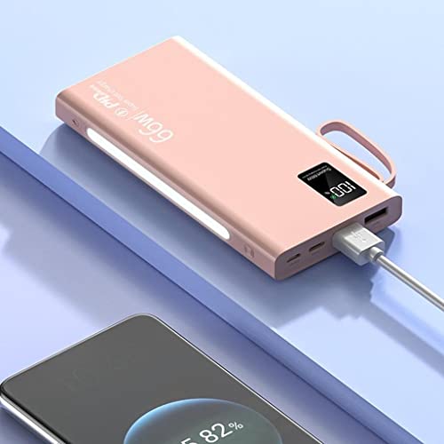 Power bank 20000mAh con cables para viajes y teletrabajo sin preocuparse por la batería baja 7