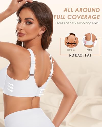 Padded Push Up Bra Comfortable Wireless Bra for Women No Underwire Full Coverage Seamless Bra with Support T Shirt Bra4