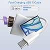 Cable de Carga USB C a USB C para Apple iPhone 17/16/15 Cargador Rápido 6 pies Largo USBC a USB-C Cable de Alimentación para iPhone 17/16 Pro/Pro Max/Air, MacBook Air 13 pulgadas/iPad Pro/Air/10th/4/5 Tipo C Paquete de 2 6 pies 60W 8