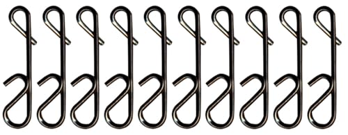 Seika Pro Knotenfreier Steckverbinder – 10 knotenlose Steckverbinder zum Spinnfischen, Noknot zum Verbinden des Hauptkabels mit dem Vorderfach, Gr. 0/12 kg