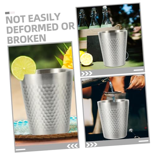 Taza de acero inoxidable ultrarresistente vaso de 300 ml anticorrosion para liquidos frios 6